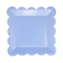 Load image into Gallery viewer, Blue Scalloped 9" Square
