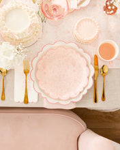 Load image into Gallery viewer, Pembroke Pink Edge Scallop 12" Plate
