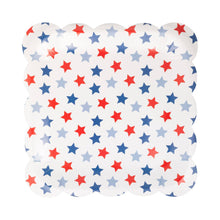 Load image into Gallery viewer, Red, White, &amp; Blue Star Plates
