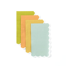 Load image into Gallery viewer, Earth Tone Scallop Guest Towels
