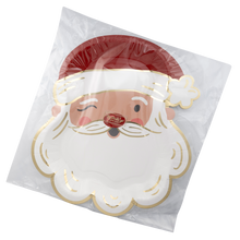 Load image into Gallery viewer, Santa Face Shaped Paper Plate
