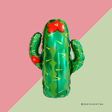 Load image into Gallery viewer, Cactus Foil Balloon – Fiesta &amp; Summer Party Décor
