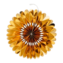 Load image into Gallery viewer, Gold and White Party Fan Set
