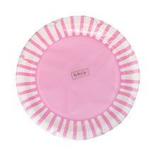 Load image into Gallery viewer, Fuchsia Striped Scallops 9" Plate
