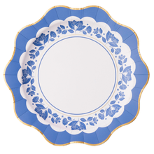 Load image into Gallery viewer, BELLE BLUE ELEGANT FLORAL DINNER PLATES
