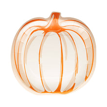 Load image into Gallery viewer, Falloween Pumpkin Shaped Paper Plate
