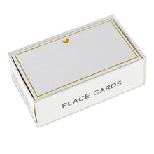 Load image into Gallery viewer, Gold Foil Place Cards - Heart
