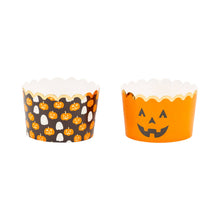 Load image into Gallery viewer, PLJC2144 - JUMBO Foiled Scattered Pumpkins 8 oz Baking Cups
