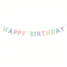 Load image into Gallery viewer, PASTEL HAPPY BIRTHDAY SIGNATURE BANNER
