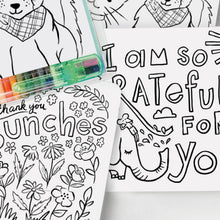Load image into Gallery viewer, Color-In Postcard Kit - Kids Thank You
