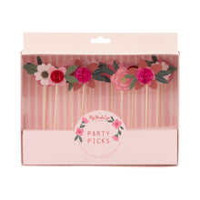 Load image into Gallery viewer, Floral Party Picks
