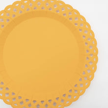 Load image into Gallery viewer, Marigold Yellow Basketweave Dinner Plates
