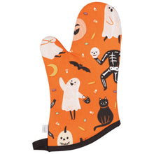 Load image into Gallery viewer, Boo Crew Halloween Oven Mitts Set of 2
