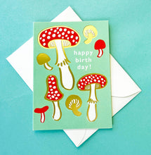 Load image into Gallery viewer, Mini Mushroom Happy Birthday card
