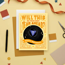 Load image into Gallery viewer, Magic 8-Ball Birthday Card – Signs Point to Yes
