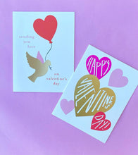 Load image into Gallery viewer, Valentine's Day Multi-Hearts Card
