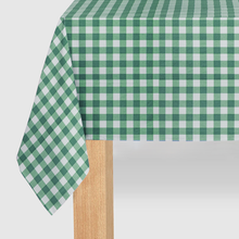 Load image into Gallery viewer, Green Gingham Paper Tablecloth
