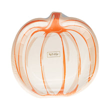 Load image into Gallery viewer, Falloween Pumpkin Shaped Paper Plate
