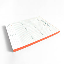 Load image into Gallery viewer, Grocery Run 6x8 Weekly Notepad
