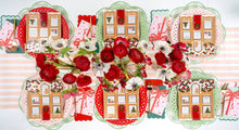Load image into Gallery viewer, Red Basketweave Dinner Paper Plates
