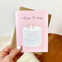 Load image into Gallery viewer, Happy Birthday Elegant Cake Birthday Cards
