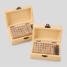 Load image into Gallery viewer, Wooden Alphabet Coaster: Natural Wood Color / One Size
