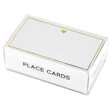 Load image into Gallery viewer, Gold Foil Place Cards - Heart
