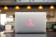 Load image into Gallery viewer, Bat Shit Crazy Funny Laptop Waterbottle Vinyl Sticker Gift
