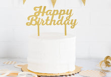 Load image into Gallery viewer, Basic Happy Birthday 
 Cake Topper
