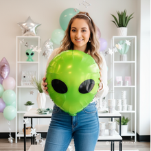Load image into Gallery viewer, Alien Foil Balloon – Space, Sci-Fi &amp; Outer Galaxy Party

