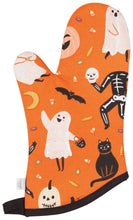 Load image into Gallery viewer, Boo Crew Halloween Oven Mitts Set of 2
