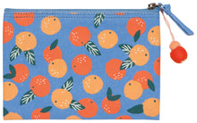 Load image into Gallery viewer, Paradise Orange Zipper Pouches Set of 2
