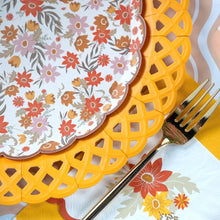 Load image into Gallery viewer, Marigold Yellow Basketweave Dinner Plates
