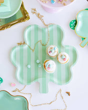 Load image into Gallery viewer, Shamrock Shaped Bamboo Tray
