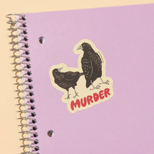 Load image into Gallery viewer, Vinyl Sticker—Murder (Crows, Halloween, Best Seller)
