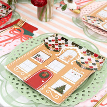 Load image into Gallery viewer, Sage Basketweave Dinner Paper Plates
