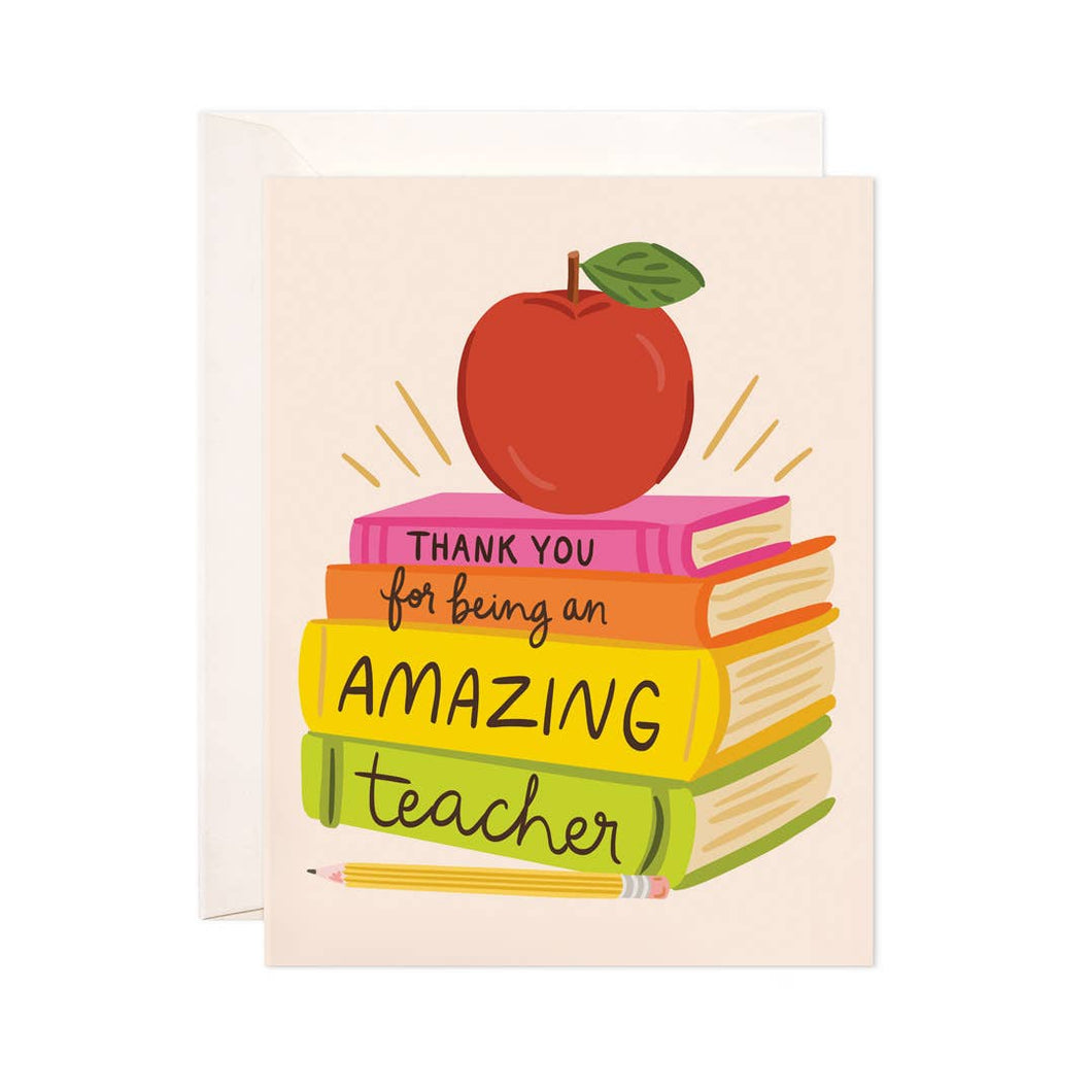 Amazing Teacher Greeting Card - Back To School, Teacher Gift: Single Card