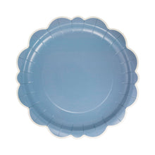 Load image into Gallery viewer, BTL1141 - 10" Blue Scalloped Edge Plates
