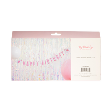 Load image into Gallery viewer, Pink Unicorn Happy Birthday Banner
