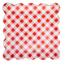 Load image into Gallery viewer, Cherries Gingham Plates
