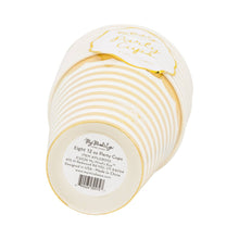 Load image into Gallery viewer, PLGBD10 - Gold Stripes Party Cups
