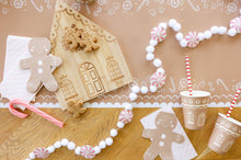 Load image into Gallery viewer, GBD1039 - Gingerbread Pink Stripe Paper Dinner Napkin
