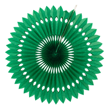 Load image into Gallery viewer, Green and White Party Fan Set
