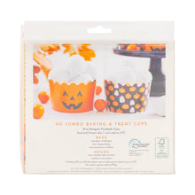 Load image into Gallery viewer, PLJC2144 - JUMBO Foiled Scattered Pumpkins 8 oz Baking Cups
