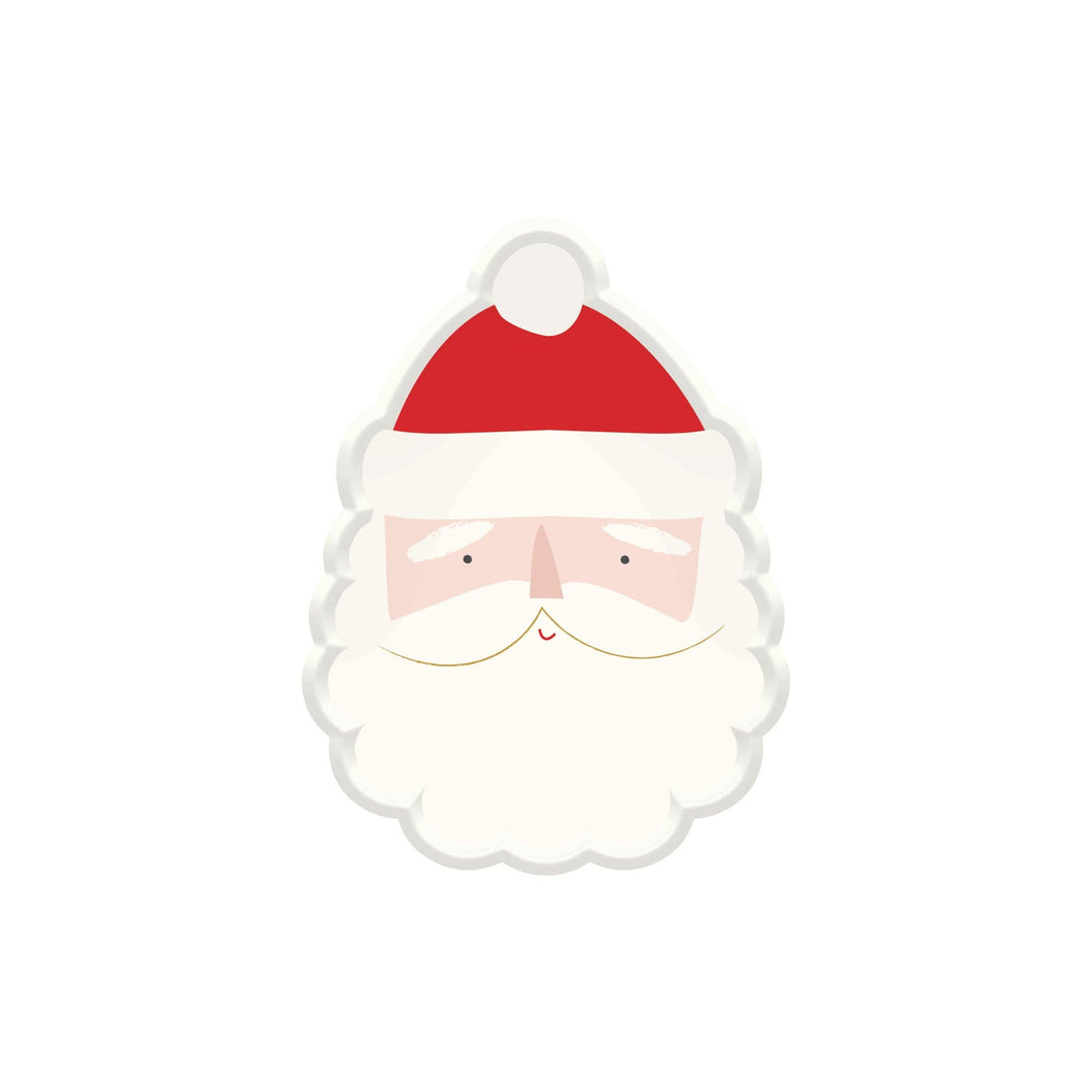 Believe Santa Head Melamine Platter