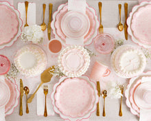 Load image into Gallery viewer, Pembroke Pink Edge Scallop 12" Plate
