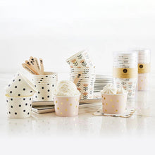 Load image into Gallery viewer, Paper Ice Cream Cups - Dots - Set of 16: Material
