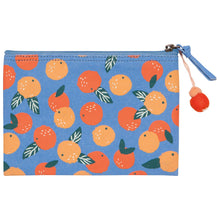 Load image into Gallery viewer, Paradise Orange Zipper Pouches Set of 2
