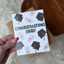 Load image into Gallery viewer, "Congratulations Grad!" Graduation Cap Diploma Card
