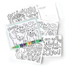 Load image into Gallery viewer, Color-In Postcard Kit - Kids Thank You
